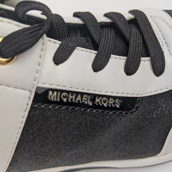 Michael Kors Heel Sneakers Wedges Leather 9.5 - Picture 6 of 8